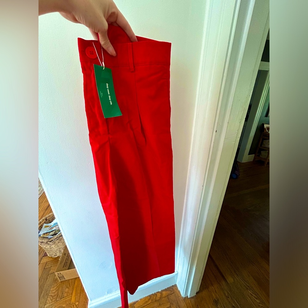 10 pairs SHEIN red wide leg pants (various sizes)